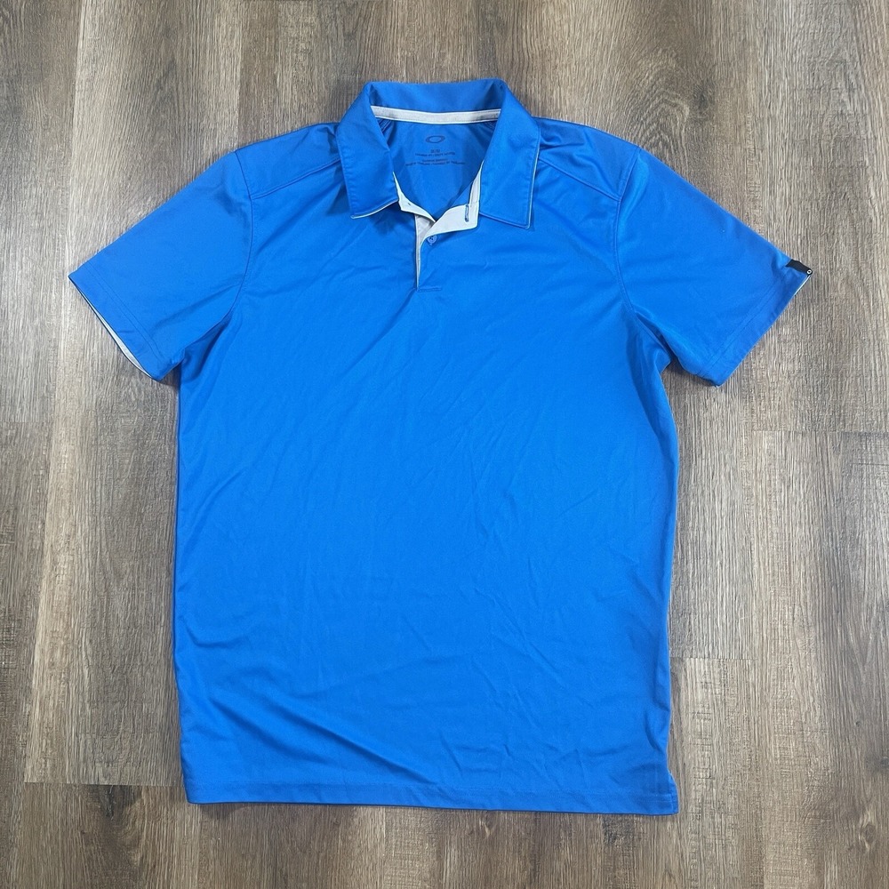 Oakley Polo Shirt Mens Size Medium Golf Regular Golf Short Sleeve‎